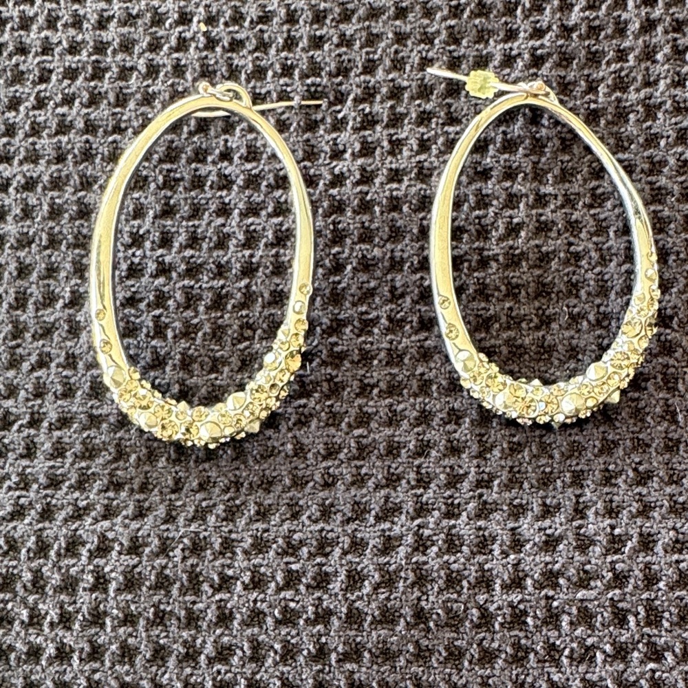 Alexis Bittar silver Floral Embellished Earrings